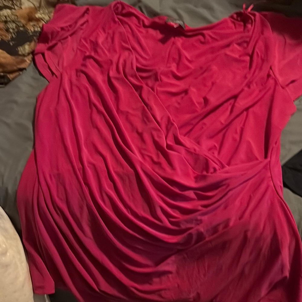 Vince Camuto Fuchsia Draped Top